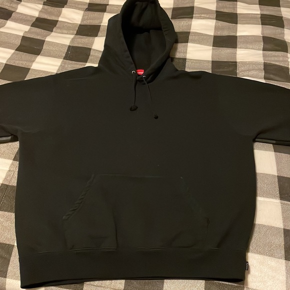 Supreme Big Logo Hooded Sweatshirt ‘Black’ - Picture 4 of 8